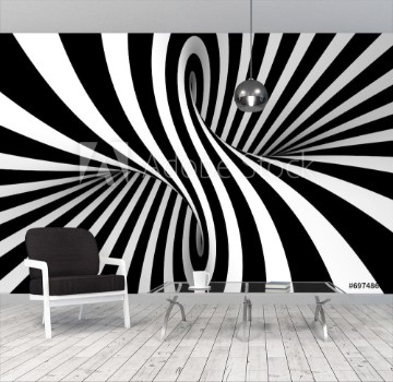 Bild på Black and white abstract